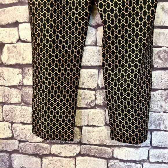 Chico's Black & Brown Pull On Dress Pants Size L/14 - Picture 7 of 8